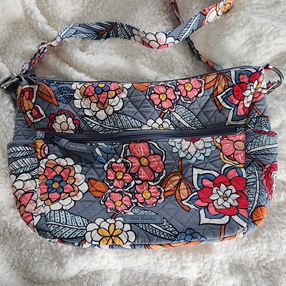 Vera Bradley cross body shoulder bag in Tropical Evening print